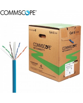 COMMSCOP UTP AMP CAT6 ORIGINAL 24AWG,SOL,XF,CM,BLUE,RB 305M NETWORK CABLE                                                                                                                                               