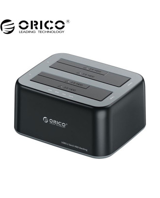 ORICO Dual bay 2.5”/3.5” HDD Docking Station Compatible HDD 2.5 & 3.5 (6829C3-V1)