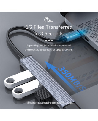 ORICO 4 Ports Type-C HUB USB3.0=1, USB2.0=3 (AH-13)