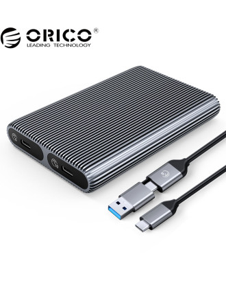 ORICO Dual-bay M.2 NVME + SATA SSD Enclosure (AM2C3-2SN)