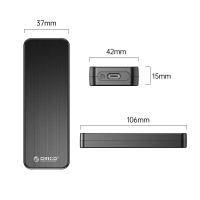 ORICO USB3.1 Gen2 Type-C 10Gbps M.2 NVMe SSD Enclo...