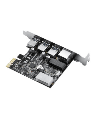 ORICO Expansion Card USB3.0 Type-A*3+ RJ45 (PNU-3A1R)