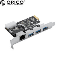 ORICO Expansion Card USB3.0 Type-A*3+ RJ45 (PNU-3A...