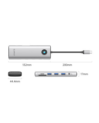 ORICO Type-C 10-in-1 5Gbps Multifunction Docking Station (PW11-10P)