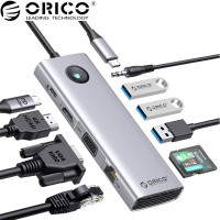 ORICO Type-C 10-in-1 5Gbps Multifunction Docking S...