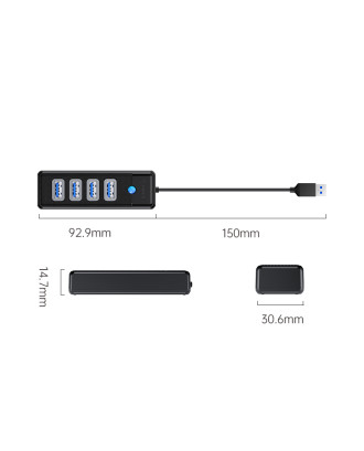 ORICO 4 Port USB3.0 HUB (PW4U-U3)