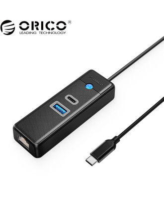 ORICO 3 Port Type-C USB3.0 Hub with Gigabit Network Port (PWCUR-C3)