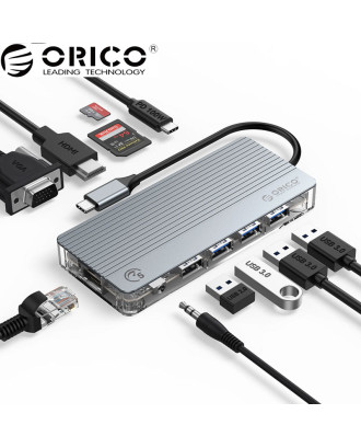 ORICO 11 in 1 Type-C Multifunction Docking Station (WB-11P)