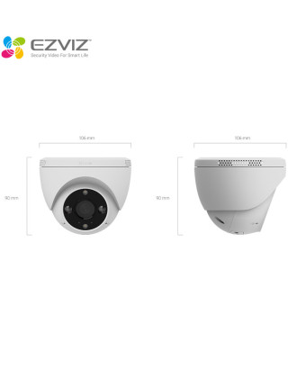 EZVIZ H4 2K PoE Fixed Turret Wi-Fi Smart Camera 2.8mm 