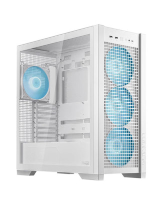 Asus TUF Gaming GT302 ARGB White ( Support EATX MB / USB 3.0 / Tempered Glass / Included 4 Fans ) 