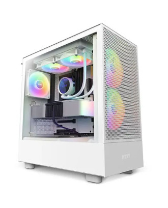 NZXT H5 Flow Edition ( RGB Fans) ( Support ATX MB / USB 3.0 / Fron Mesh ) 