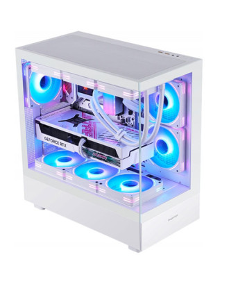 Segotep Endura Pro+ White ( Support E-ATX MB / USB 3.0 / Tempered Glass ) 