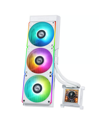 LIAN LI Hydroshift LCD 360R White ( Liquid Cooling /  2.88" TFT LCD scree / Support Intel and AMD CPU)