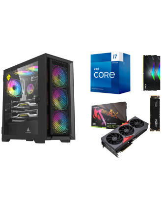 Desktop Gaming / Design ( i7 14700F / Ram 32GB / M.2 PCIe 1TB 4.0 / Colorful RTX 4070Ti Super 16GB NB EX-V  ) 