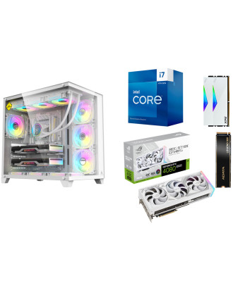 Desktop Gaming / Design ( i7 14700F / Ram 32GB / M.2 PCIe 4.0 1TB / ROG Strix RTX4080 Super OC White 16GB  ) 