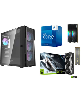 Desktop Gaming / Design ( i7 14700F / Ram 32GB / M.2 PCIe 1TB 4.0 /  RTX 4070Ti Super 16GB  ) 