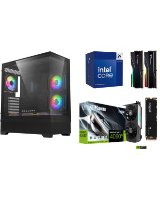 Desktop Gaming / Design ( i9 14900F / Ram 32GB DDR5 / M.2 PCIe 1TB / RTX 4060Ti 8GB  ) 