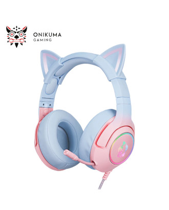 HEADSET ONIKUMA K9 Pink USB 7.1 WIRED GAMING RGB