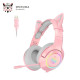 HEADSET ONIKUMA K9 Pink USB 7.1 WIRED GAMING RGB