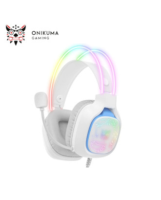 HEADSET ONIKUMA X22 WHITE WIRED GAMING RGB