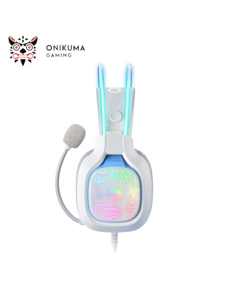 HEADSET ONIKUMA X22 WHITE WIRED GAMING RGB