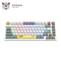 KEYBOARD ONIKUMA G58 White MECHANICAL 82 Keys GAMI...