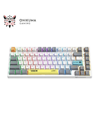 KEYBOARD ONIKUMA G58 White MECHANICAL 82 Keys GAMING RGB