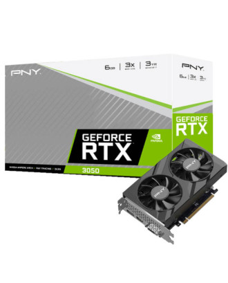 PNY GeForce RTX 3050 6GB VERTO Dual Fan ( 6GB GDDR6 / 3 Years warranty )