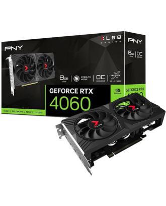 PNY RTX4060 8GB XLR8 Gaming VERTO Dual Fan ( 8GB GDDR6 / 3 Years warranty )