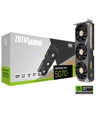 ZOTAC GAMING GeForce RTX 5070 SOLID GDDR7 ( 12GB GDDR7  / 256bits / Three Fans / 3 Years warranty )