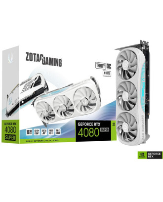 ZOTAC RTX 4080 SUPER Trinity OC White Edition 16GB (16GB GDDR6X  / 256bits / Three Fans / 3 Years warranty )