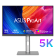 ASUS ProArt Display PA27JCV 5K ( 27-inch, IPS, 5K  99% DCI-P3 / 100% sRGB , Color Accuracy ΔE < 2, Calman Verified, USB-C PD 96W )