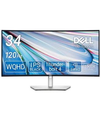 Dell 34" Curved U3425WE ( 2K (3440 x 1440) at 120 Hz / IPS Black , 1 x Thunderbolt™ 4  ) 