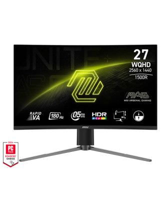 MSI MAG 27CQ6PF ( 27" / 2560 x 1440 (WQHD) 2K , 180HZ , Curved / 0.5ms )