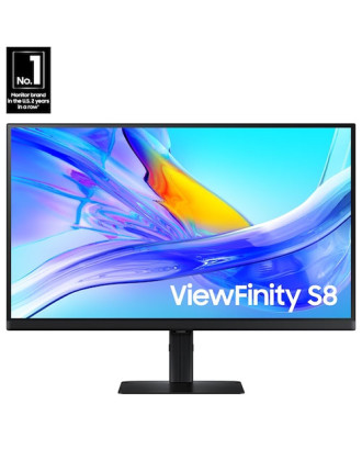 Samsung ViewFinity S8 (S80UD) 4K UHD ( 27" / 4K IPS / 60Hz  / HDR10 /KVM Switch / USB-C / Rotation  ) 