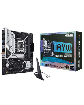 ASUS B760M-AYW WIFI ( LGA 1700 / 2xDDR5 Slots / M.2 PCIe 4.0 / WiFI 6 ,Bluetooth  )