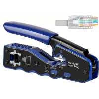 RJ45 Crimp Tool Pass Through Network EZ Crimping T...