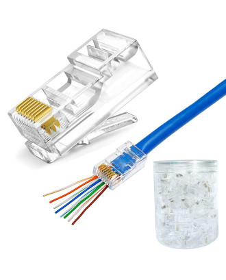 RJ45 CAT6 Pass Through Connectors