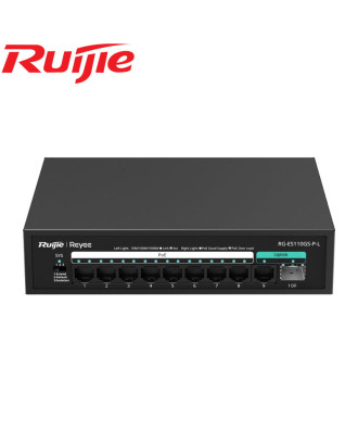 Ruijie Reyee RG-ES110GS-P-L 10-Port 10/100/1000Mbps Unmanaged PoE Switch