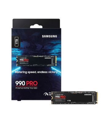 Samsung 990 Pro 1TB ( M.2 PCIe 4.0 / 1TB / Read Speed up to 7450MB/s )