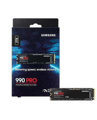 Samsung 990 Pro 2TB ( M.2 PCIe 4.0 / 2TB / Read Speed up to 7450MB/s / 3-years warranty )