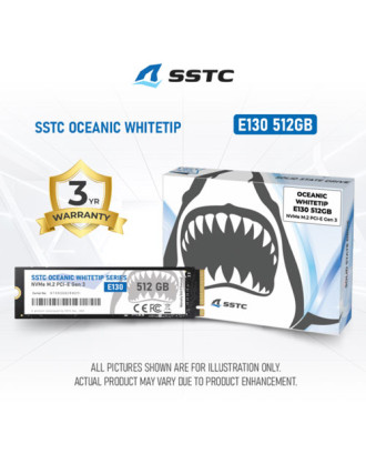 M.2 SSTC E130 512GB (M.2 PCIe 3.0 / 512GB  / Speed up to 3200MB/s / Warranty 3 Years )