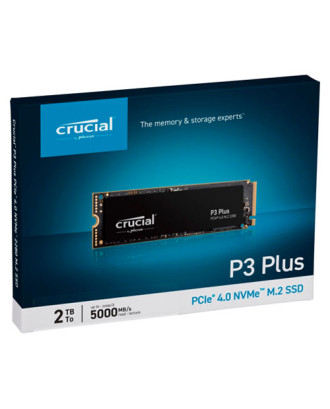 M2 Crucial P3 Plus 2TB (M.2 PCIe 4.0 /2TB / Speed up to 5000MB/s / Warranty 3 Years )